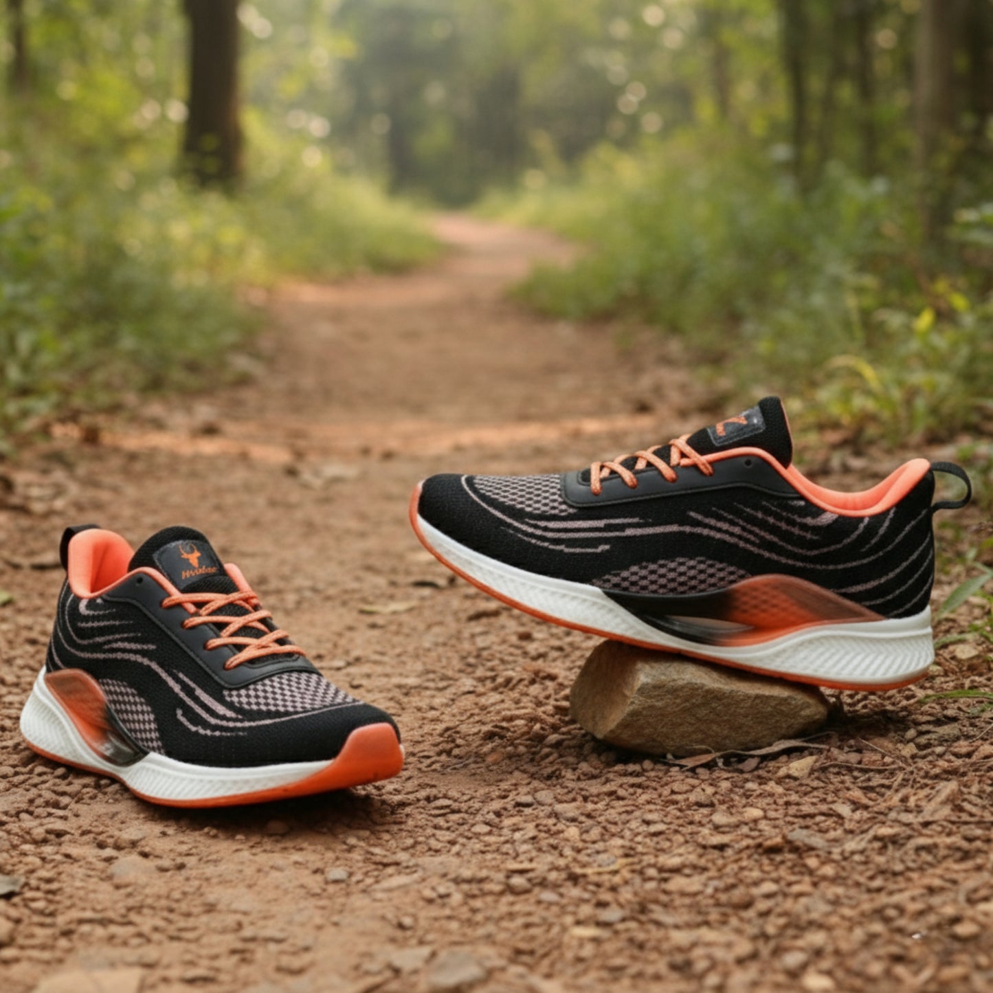 Hirolas® Men's Cloudwalk Knitted Running Sneakers Sport Shoes Black