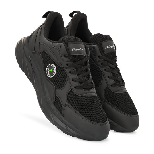 Hirolas Velocity Men's Walking Running Fitness Athletic Training Gym Fashion Sport Shoes Black