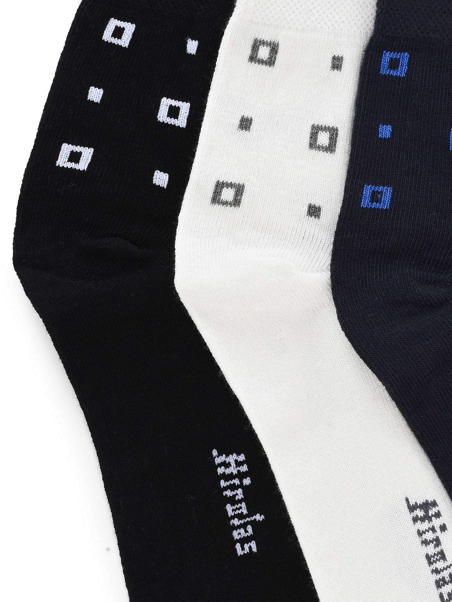 Hirolas Cotton Anti-Odour Breathable Antibacterial cushioned Gym, Sports, Running Ankle length Socks for Men (Free Size) | Made with 100% Combed Cotton and Spandex (Navy, Black, White) - Pack of 3 socks