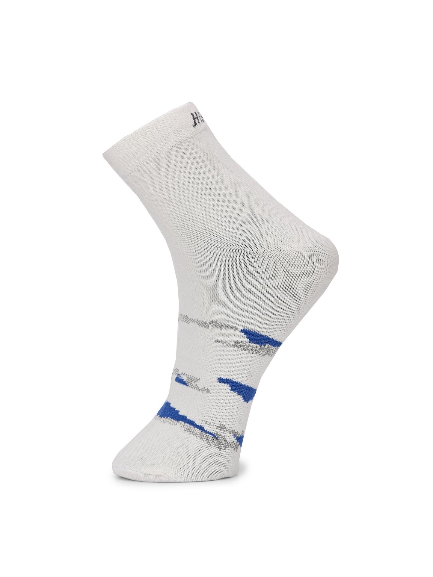 Hirolas Cotton Anti-Odour Breathable Antibacterial cushioned Gym, Sports, Running Ankle length Socks for Men (Free Size) | Made with 100% Combed Cotton and Spandex (Navy, Light Grey, White) - Pack of 3 socks