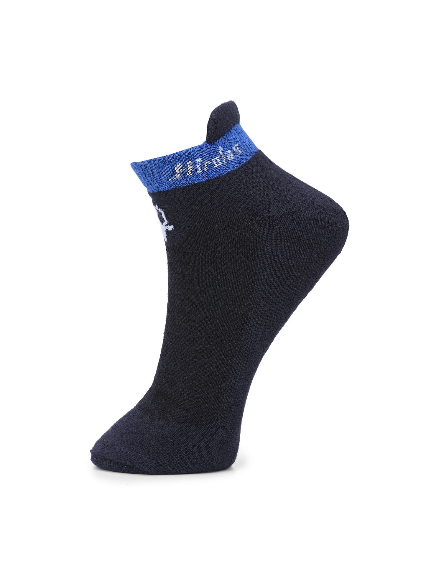 Hirolas thick cotton Half Terry cushioned Anti-Odour Breathable Antibacterial Gym, Running, Performance Athletic Running Ankle length Sports Socks for Men (Free Size) | Made with 100% Combed Cotton and Spandex (Black, Navy, White) - Pack of 3 socks