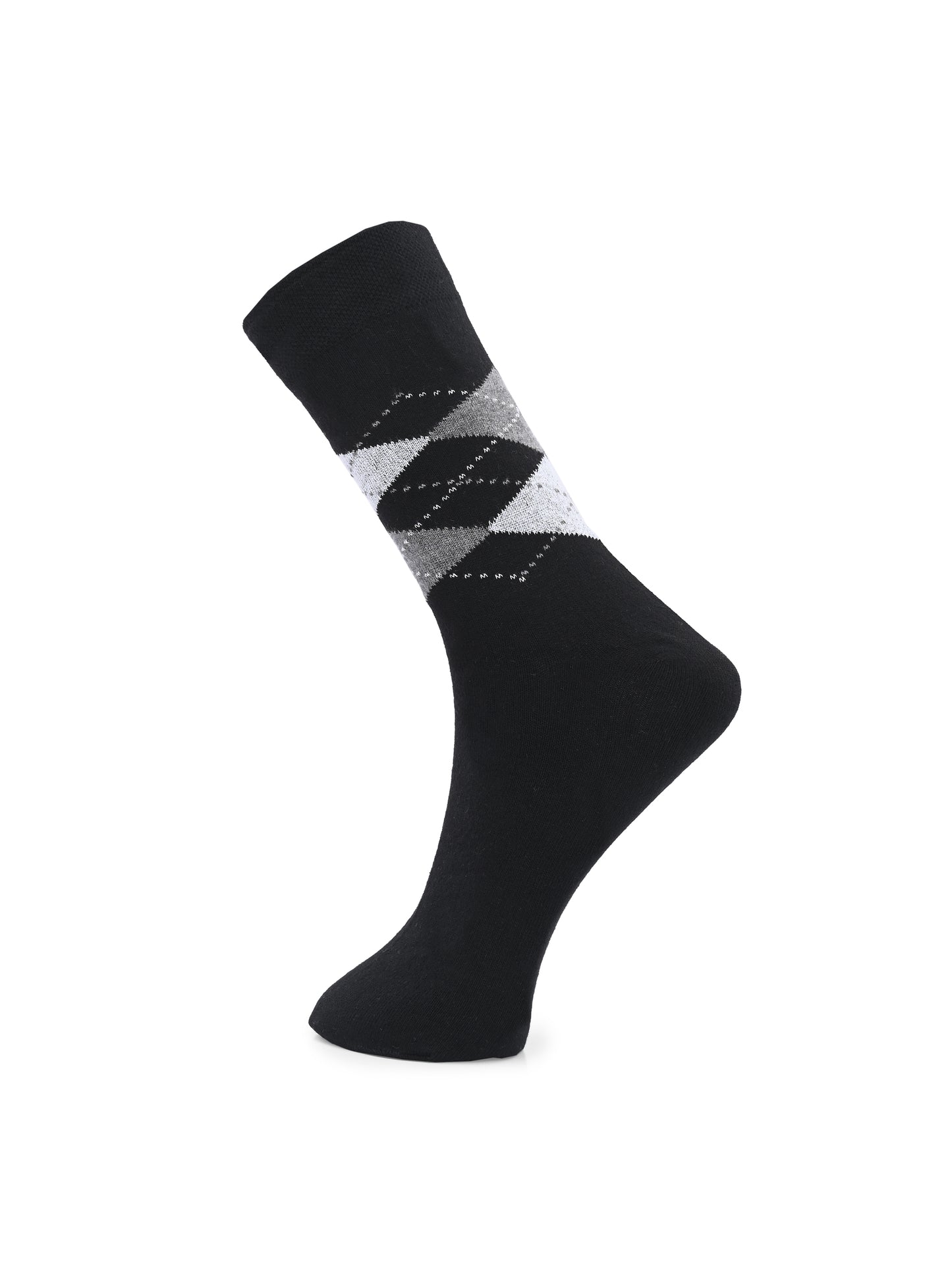 Hirolas Cotton Anti-Odour Breathable Antibacterial business Formal/office wear Crew full length Socks for Men (Free Size) | Made with 100% Combed Cotton and Spandex (Navy, Black, Grey) - Pack of 3 socks