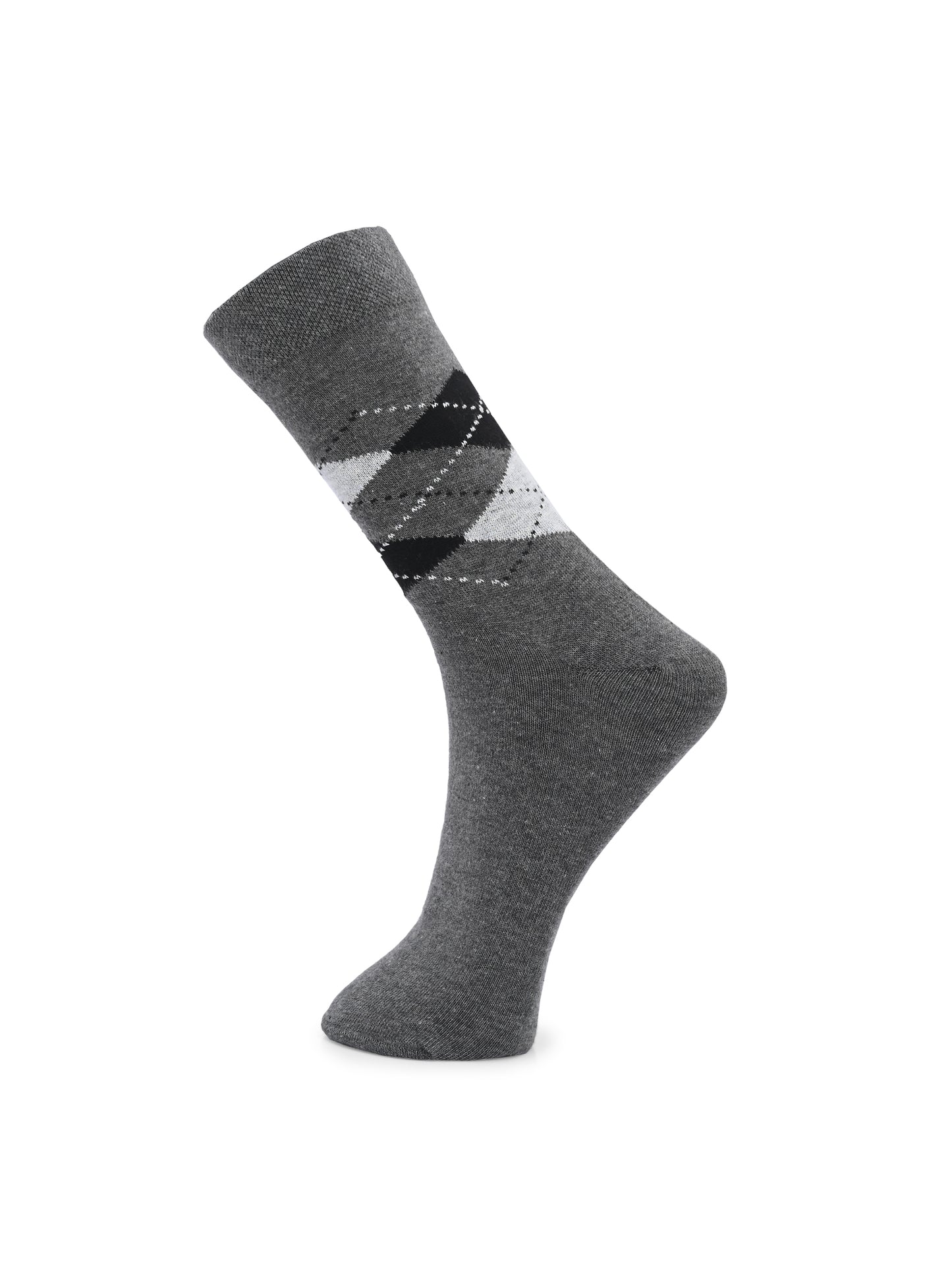 Hirolas Cotton Anti-Odour Breathable Antibacterial business Formal/office wear Crew full length Socks for Men (Free Size) | Made with 100% Combed Cotton and Spandex (Navy, Black, Grey) - Pack of 3 socks