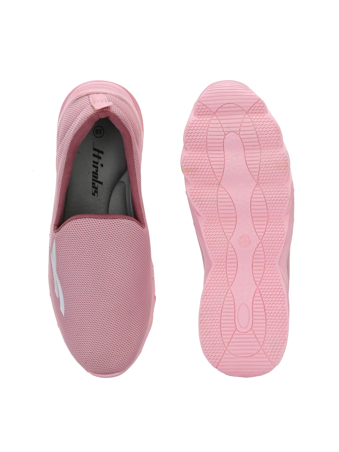 Hirolas® Women Pink Comfort Slip-On Walking Sports_Shoes (HRLWF16PNK)