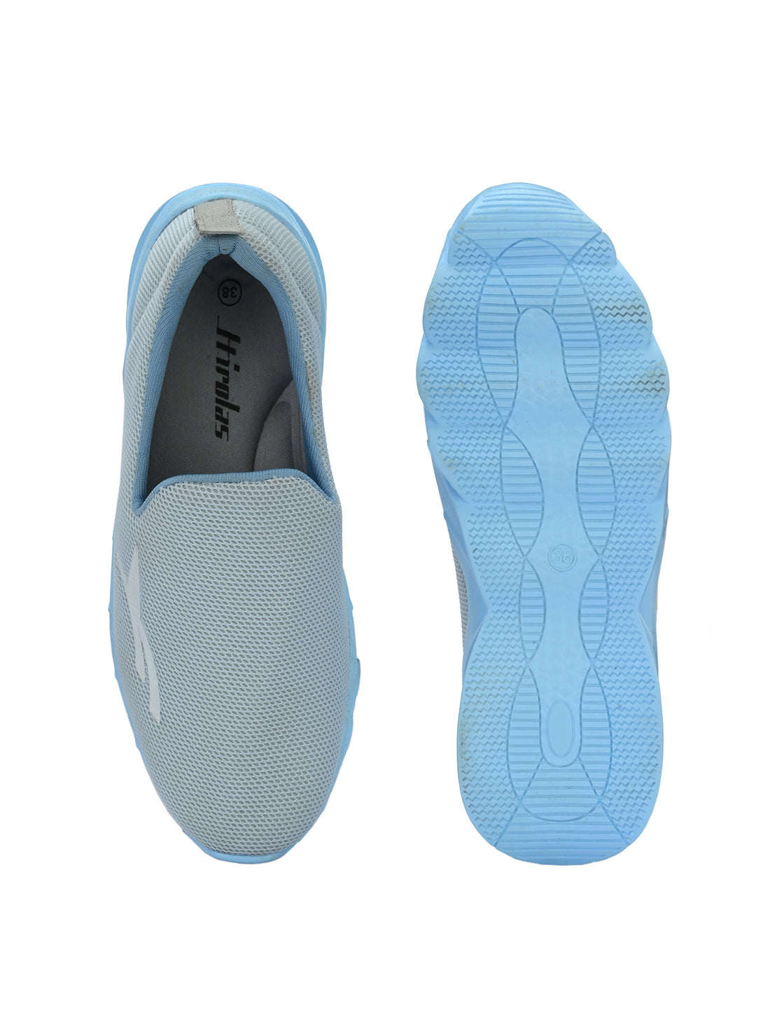Hirolas® Women Blue Comfort Slip-On Walking Sports_Shoes (HRLWF16SBU)
