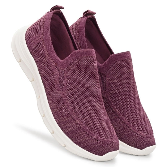 Hirolas HerEase Purple Comfort Sports Shoes for Women