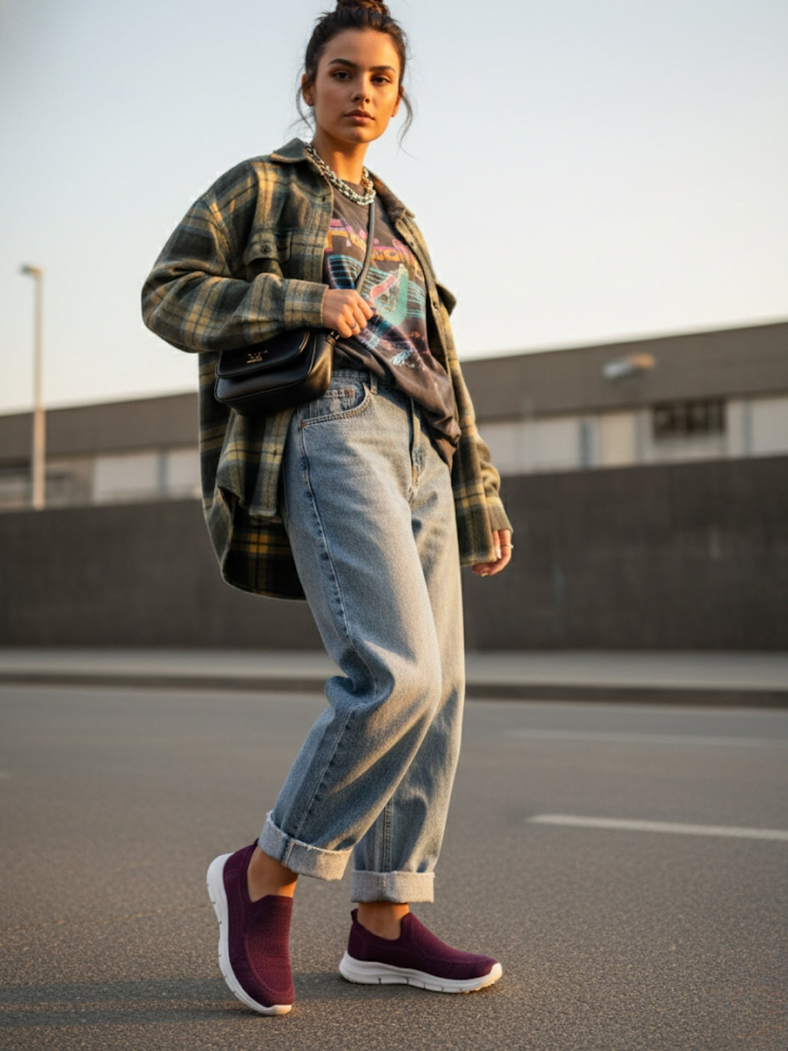 Hirolas HerEase Women’s Comfort Shoes - Mauve/Purple