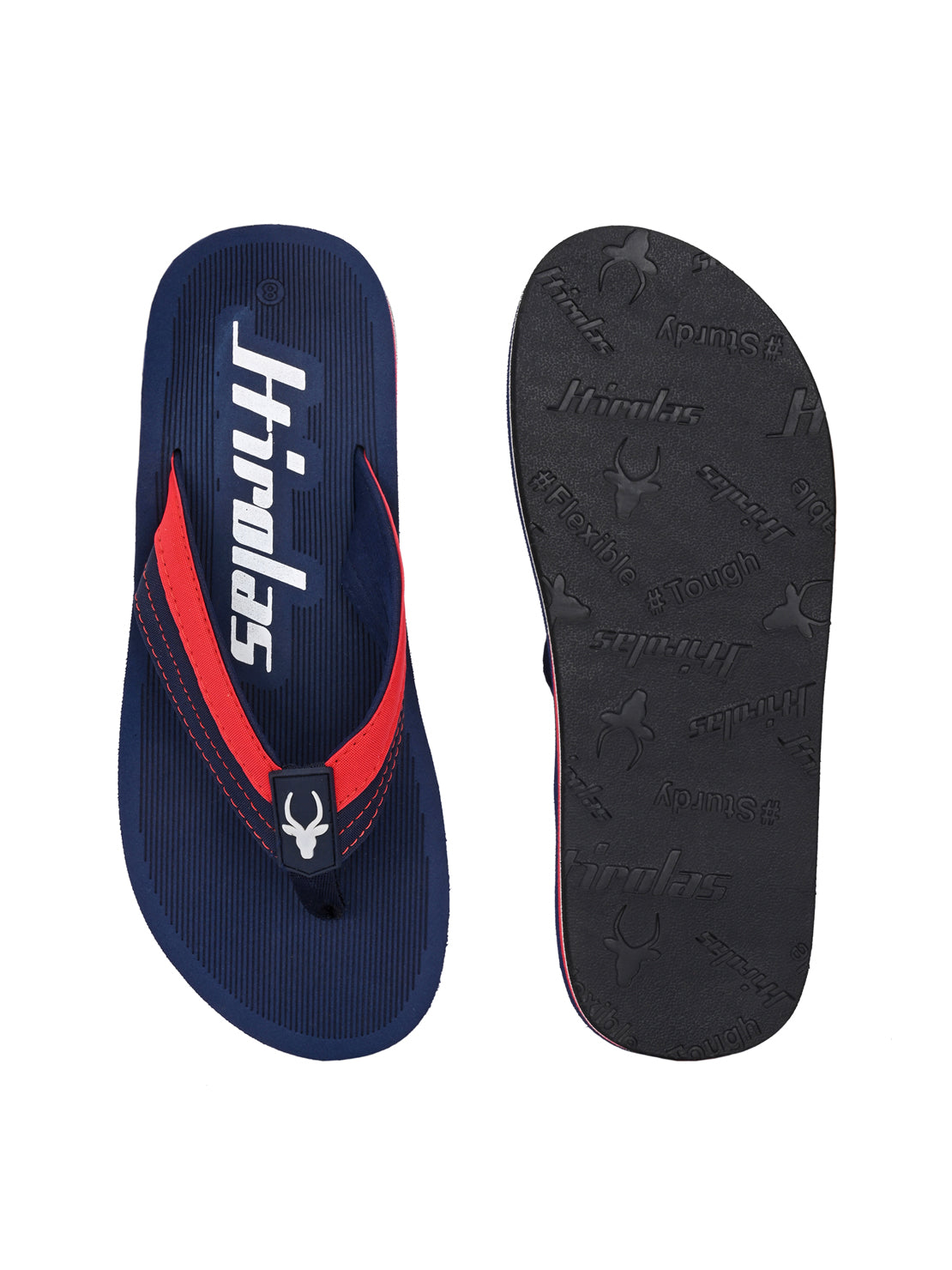 Hirolas® Men's|Comfortable Ligh-Weight Fashionable Flip-Flops /Slippers. HROFF31BLU