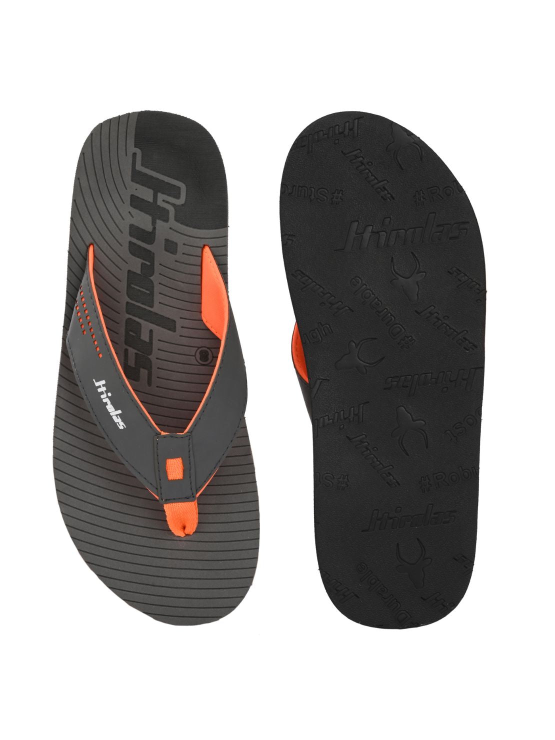 Hirolas® Men's | Comfortable Ligh-Weight Fashionable Flip-Flops HROFF35GRY
