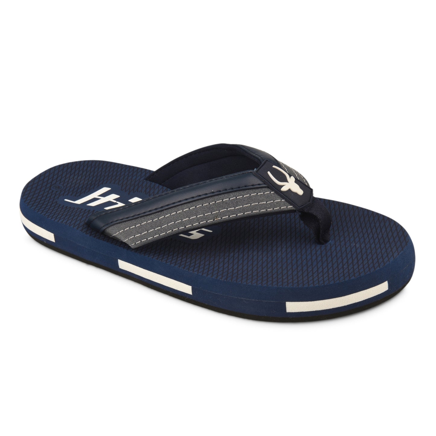 Hirolas Men’s Blue EVA Flip Flops Lightweight Casual Slippers for Daily & Beach Wear -HROFF36BLU