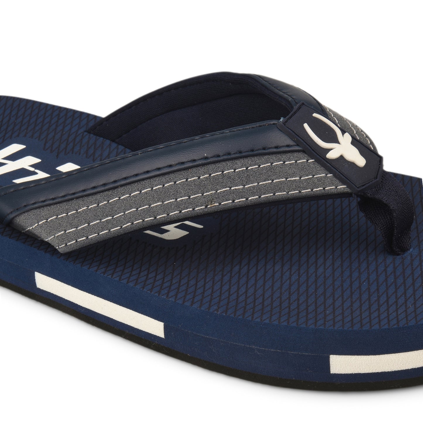 Hirolas Men’s Blue EVA Flip Flops Lightweight Casual Slippers for Daily & Beach Wear -HROFF36BLU