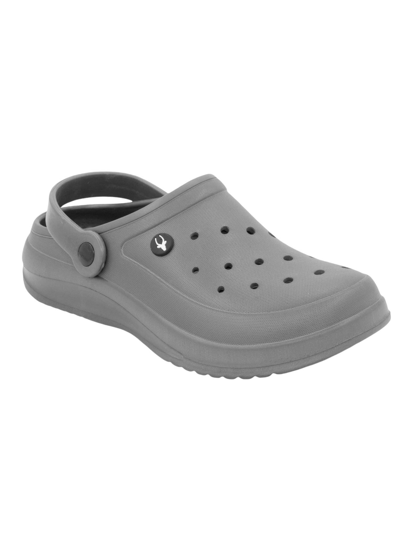 Hirolas® Men’s Ultra-Comfort Cushioned Fluffy Clogs Sliders - Grey HROMCL07GRY
