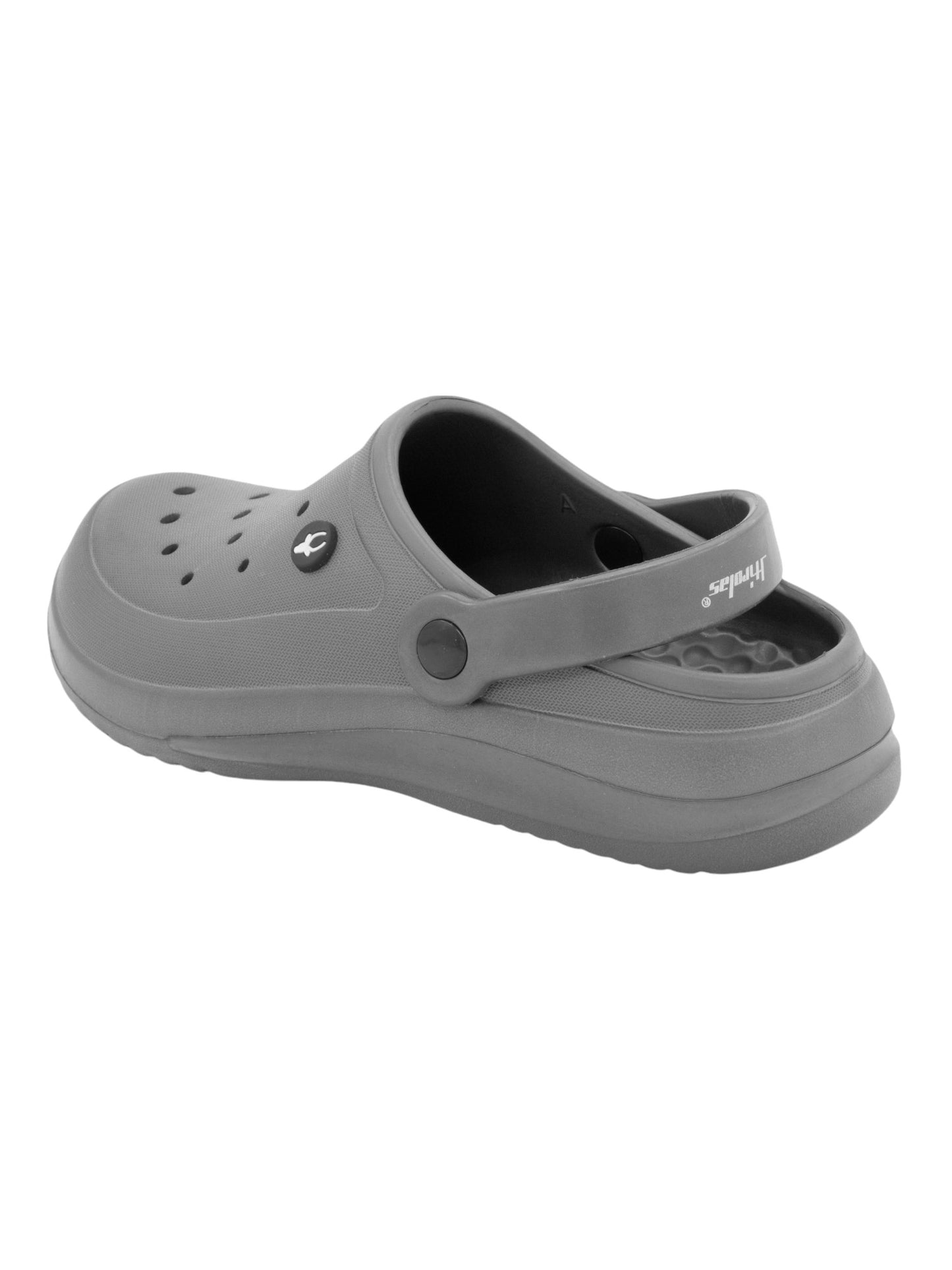 Hirolas® Men’s Ultra-Comfort Cushioned Fluffy Clogs Sliders - Grey HROMCL07GRY