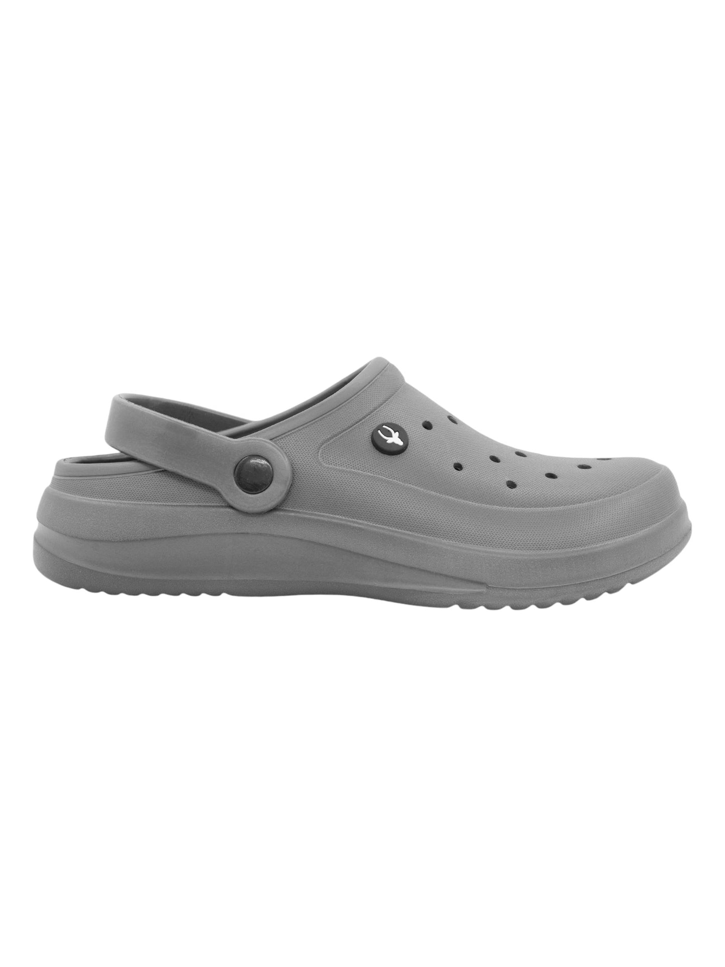 Hirolas® Men’s Ultra-Comfort Cushioned Fluffy Clogs Sliders - Grey HROMCL07GRY