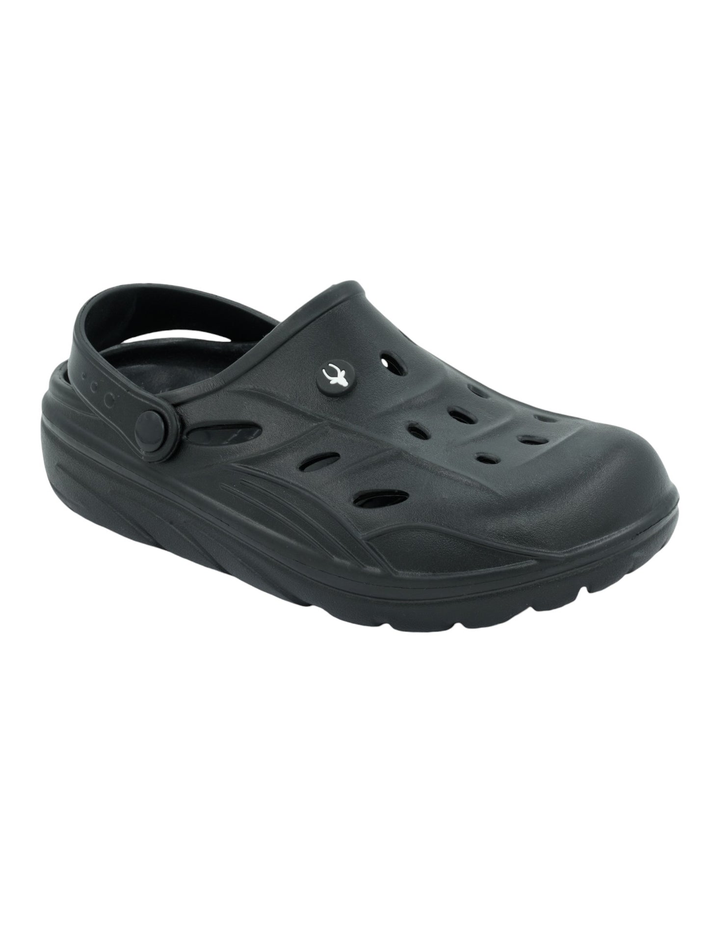 Hirolas® Men’s Cushioned Fluffy Ultra-Comfort Clogs Sliders - Black HROMCL08BLK