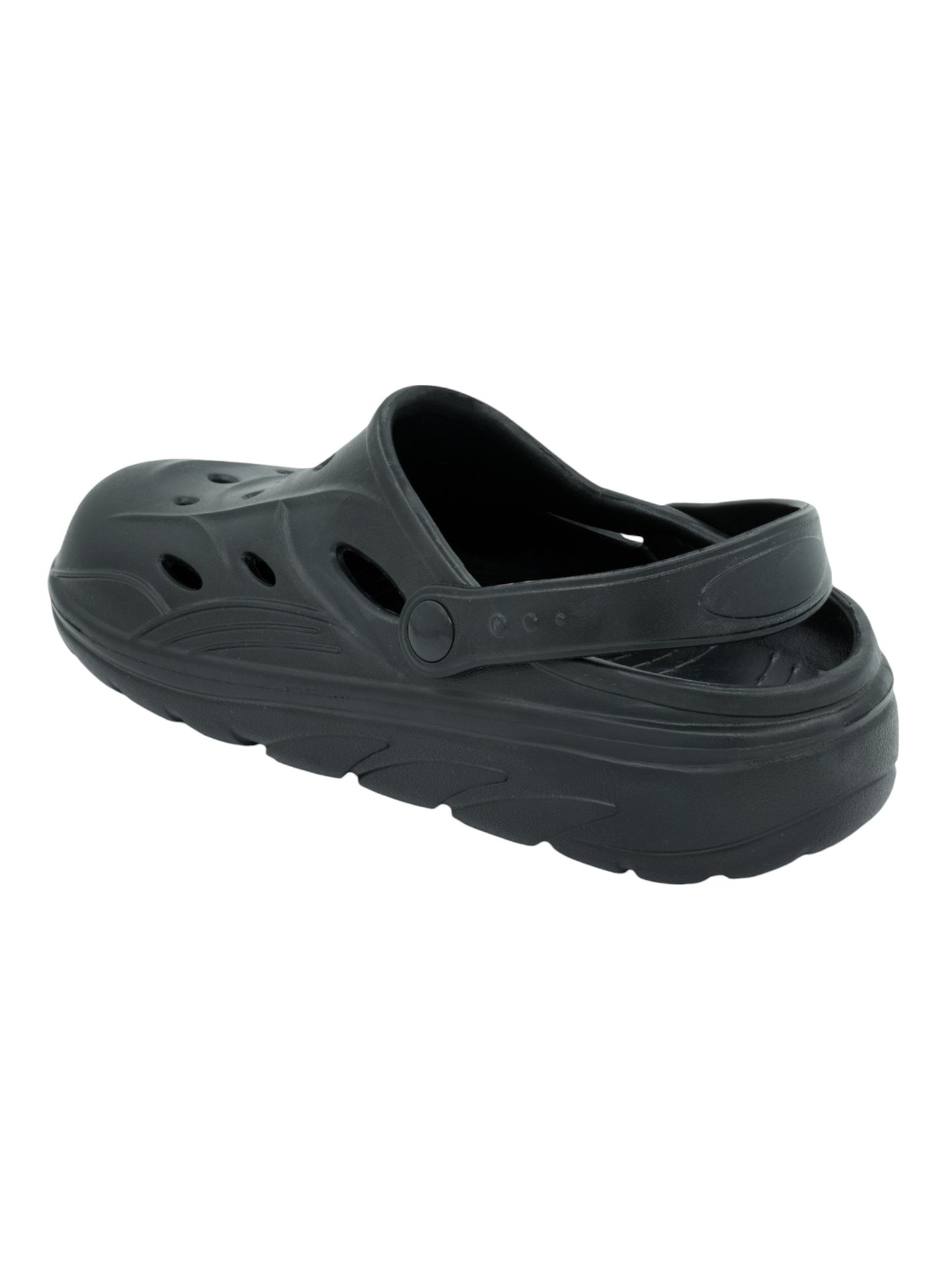 Hirolas® Men’s Cushioned Fluffy Ultra-Comfort Clogs Sliders - Black HROMCL08BLK