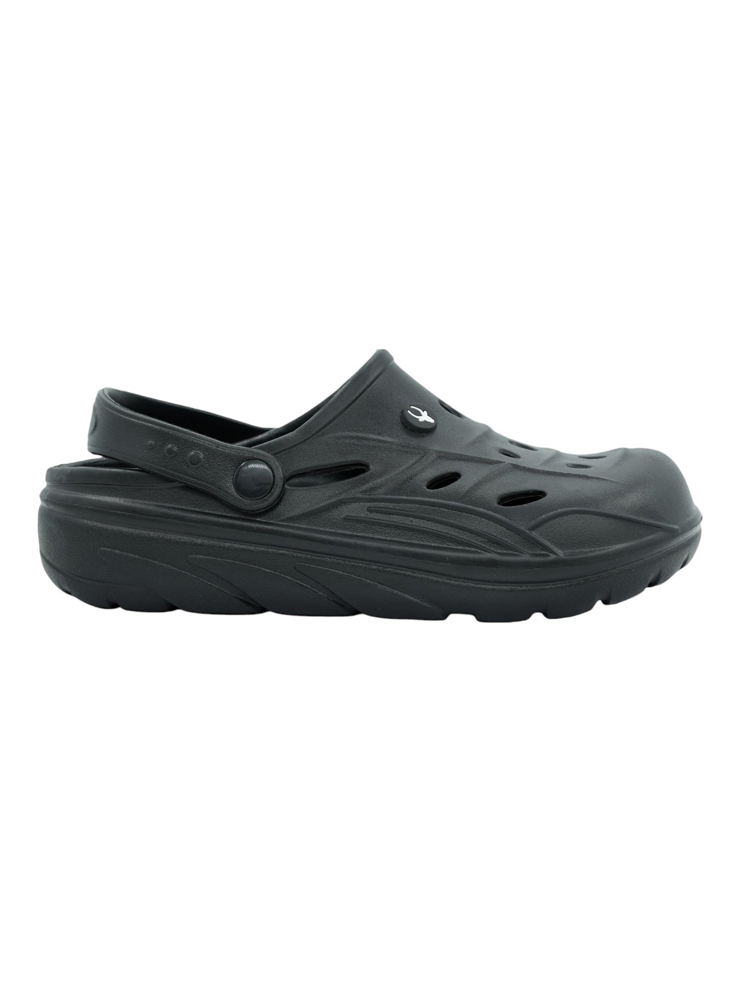 Hirolas® Men’s Cushioned Fluffy Ultra-Comfort Clogs Sliders - Black HROMCL08BLK