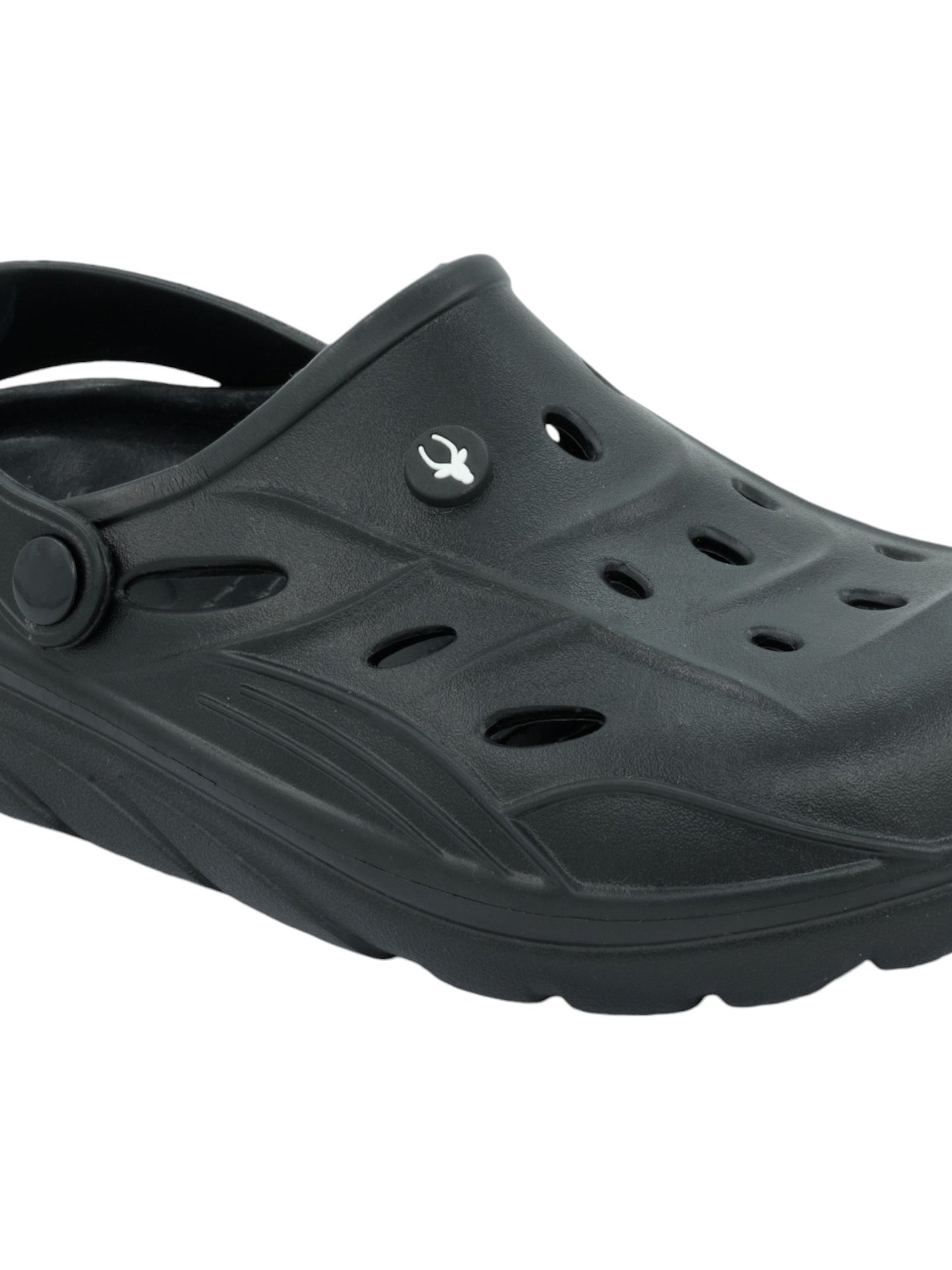 Hirolas® Men’s Cushioned Fluffy Ultra-Comfort Clogs Sliders - Black HROMCL08BLK