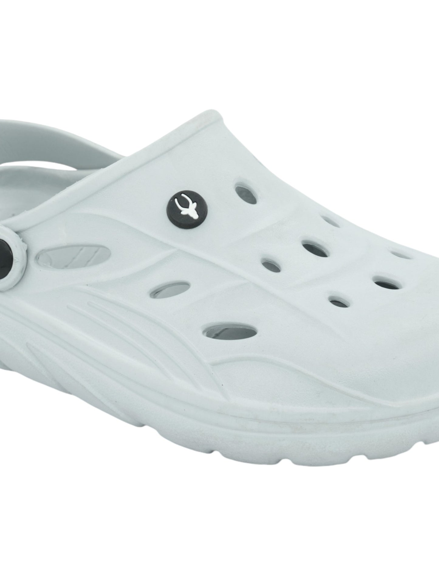 Hirolas® Men’s Cushioned Fluffy Ultra-Comfort Clogs Sliders - Light Grey HROMCL08LGRY