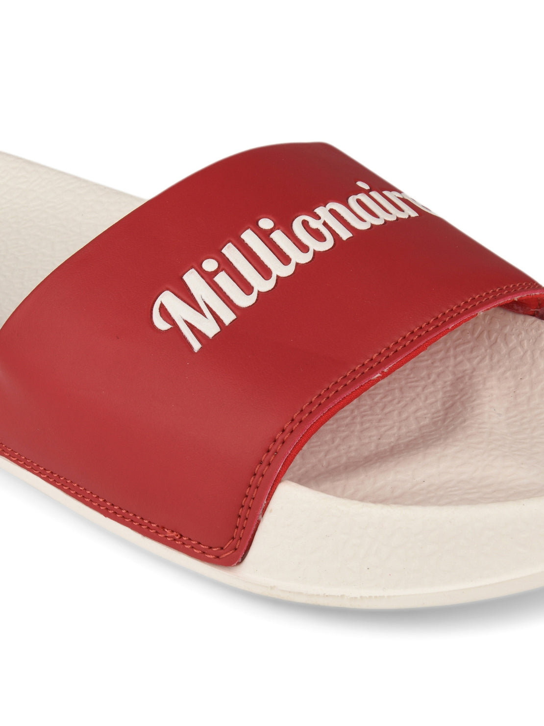 Hirolas CloudStep Red Slides for Men's | Lightweight EVA Sole | Cushioned Comfort | Indoor Outdoor Slippers