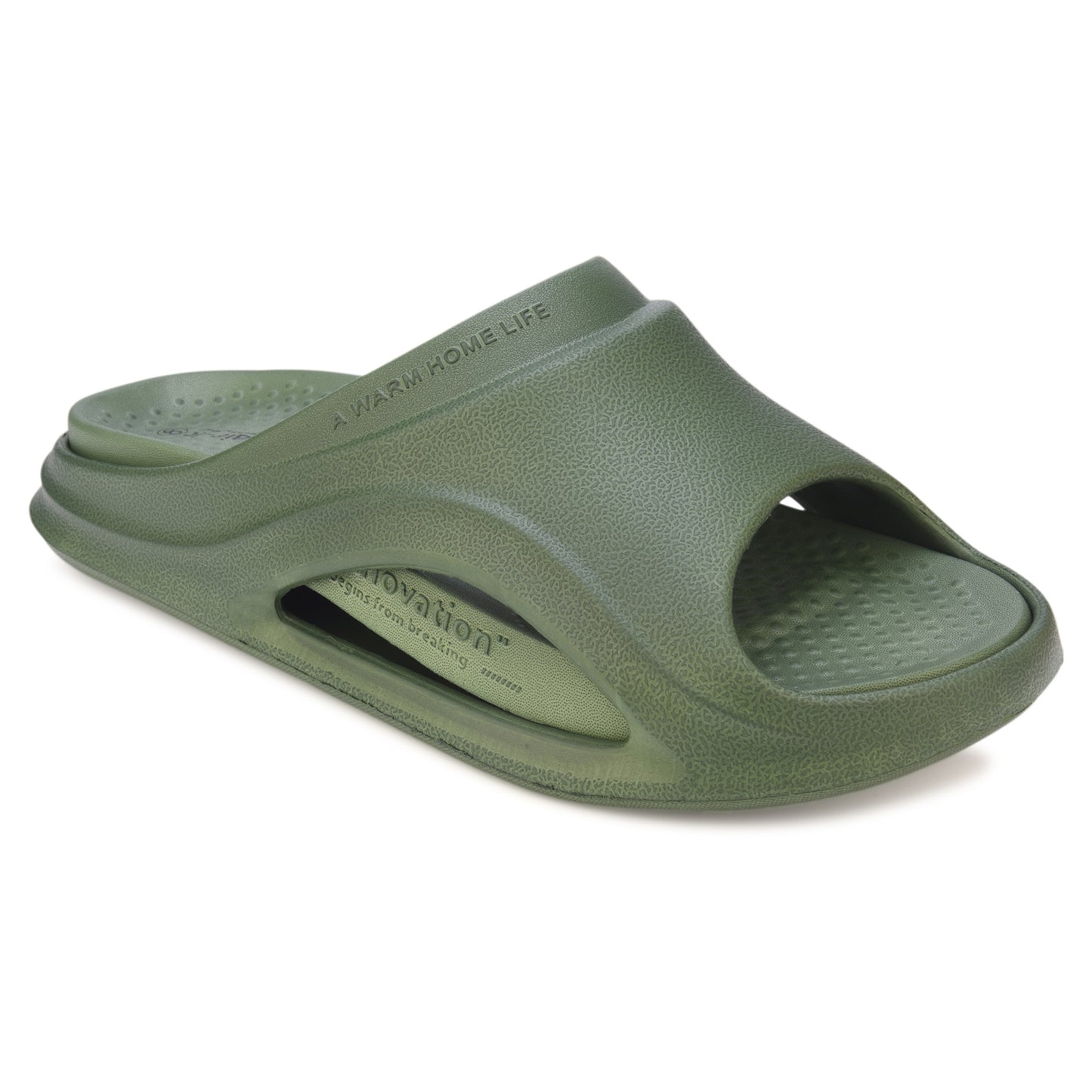 Hirolas Men’s EVA Sliders with Detachable Insole – Lightweight, Washable & Stylish Flip-Flops HROSL04GRN