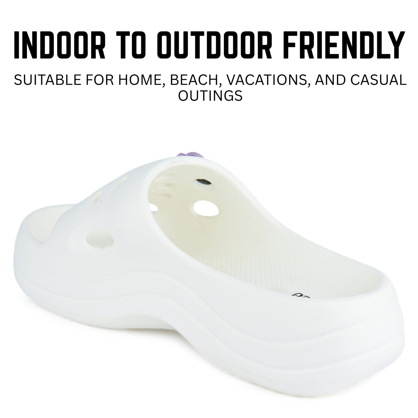 Hirolas Women Flatform EVA Sliders – Cushioned, Stylish & Water-Friendly Flip_Flops HROWSL05WHT