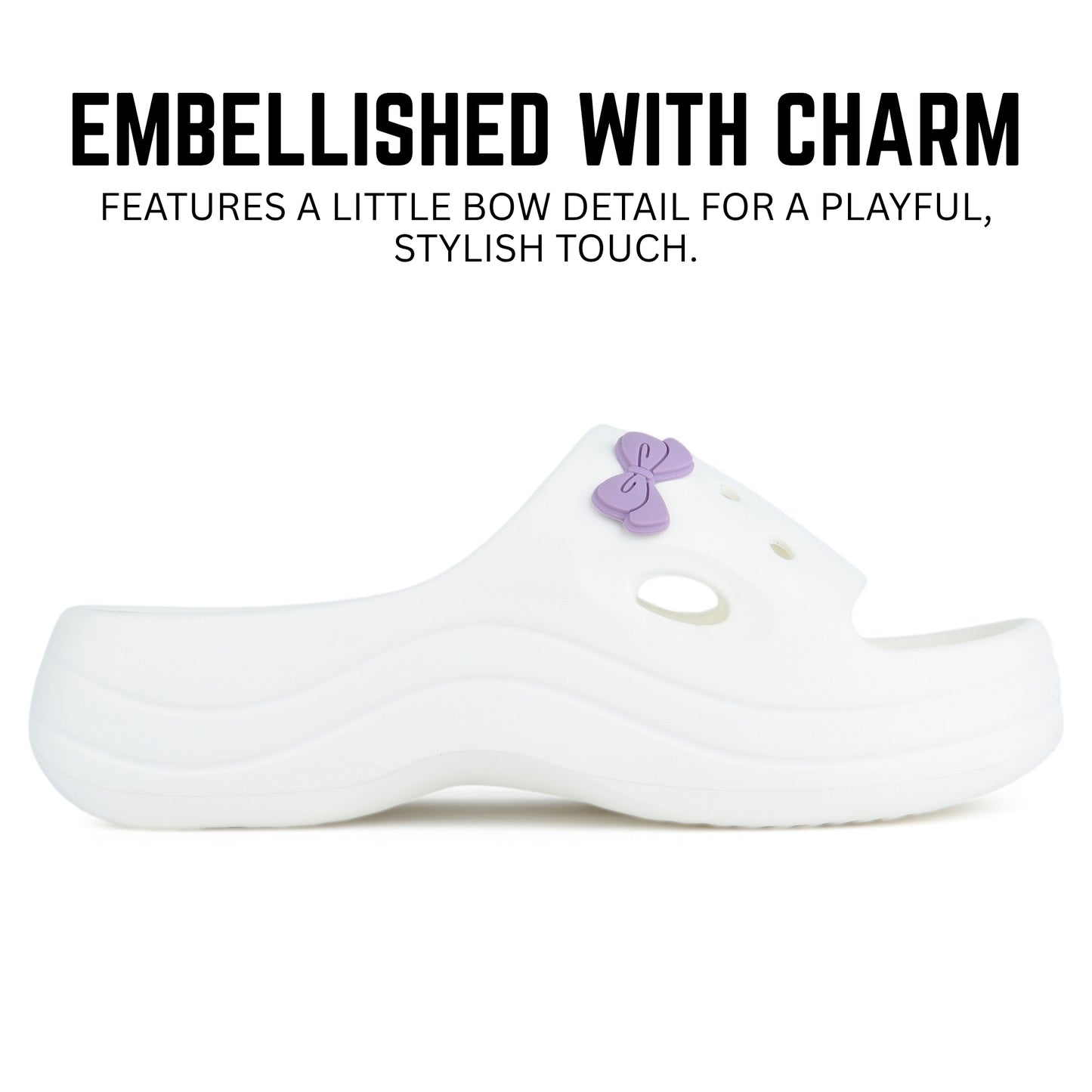 Hirolas Women Flatform EVA Sliders – Cushioned, Stylish & Water-Friendly Flip_Flops HROWSL05WHT