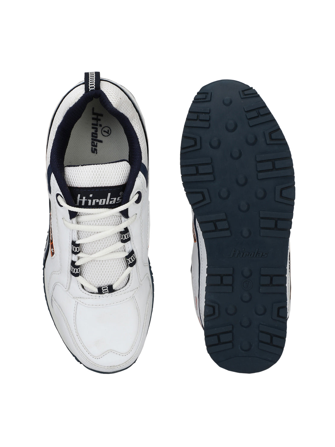 Hirolas® Men's White Multisports Lace Up Sneaker Sport Shoes (HRL1841W)