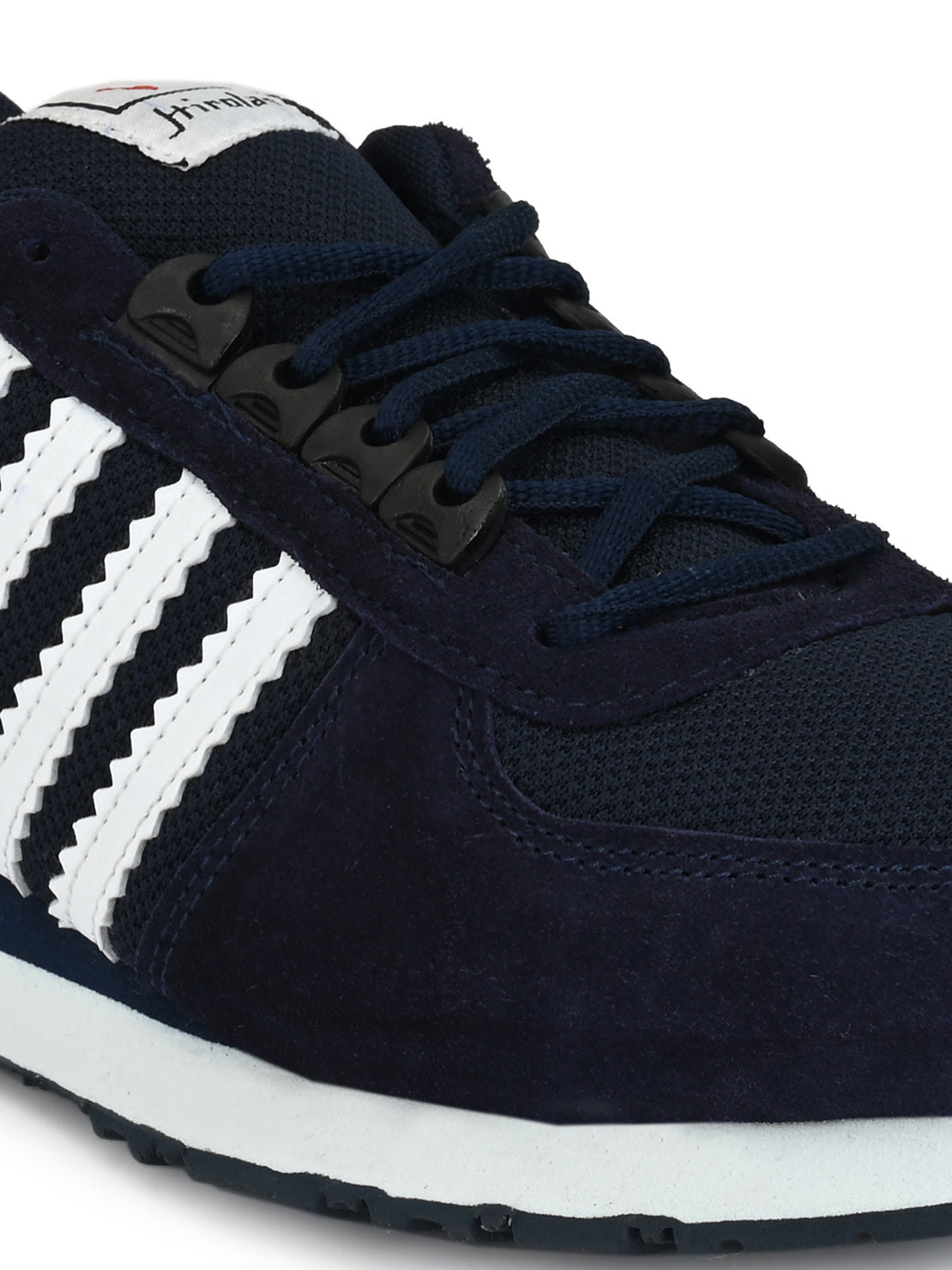 Hirolas® Men's Blue Multisports Suede Leather Lace Up Sneaker Sport Shoes (HRL1969BLW)