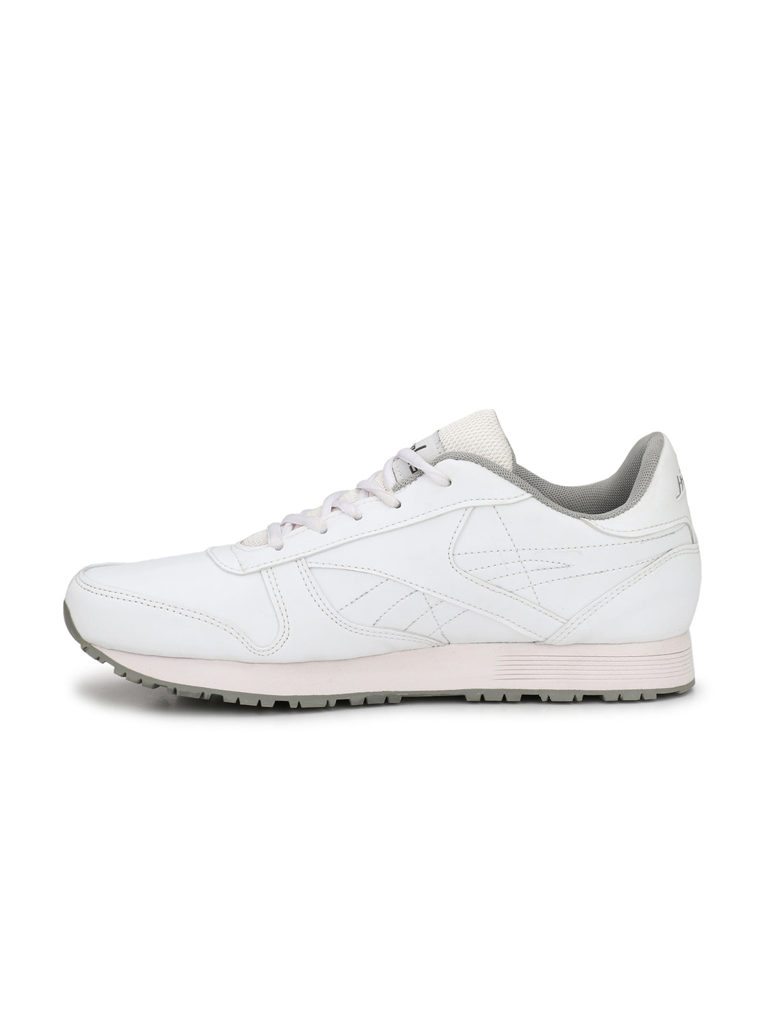Hirolas® Men's Multisports Shock Absorbing Walking Running Fitness Athletic Training Gym White Lace Up Sneaker Sport Shoes (HRL2001W)
