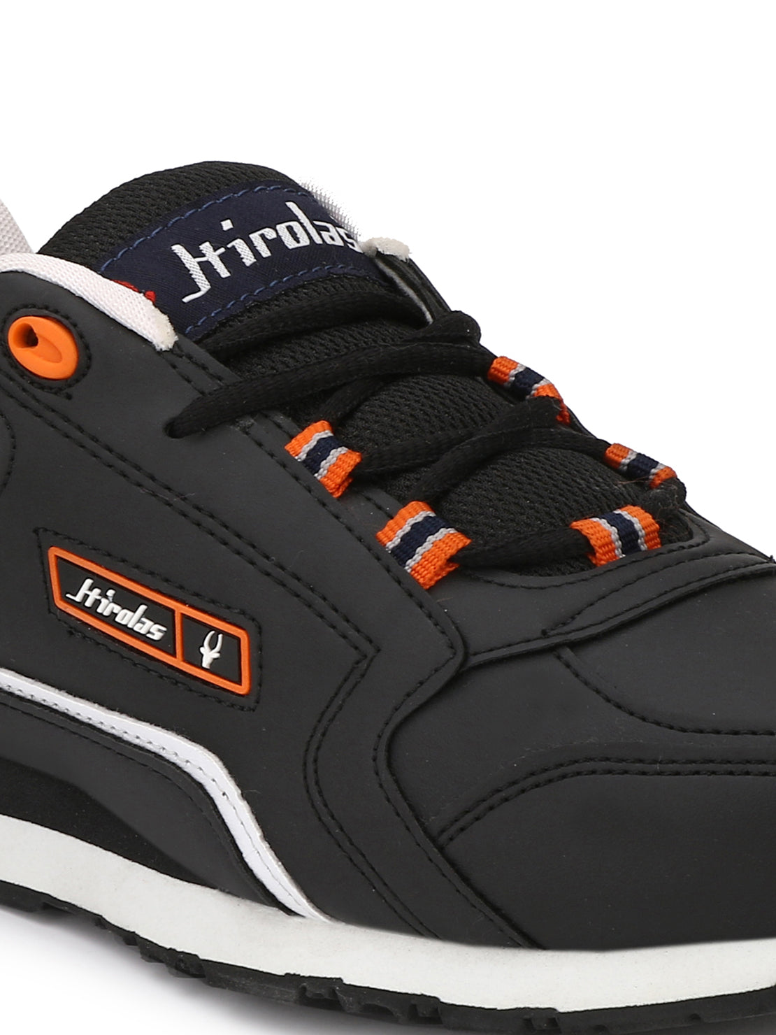 Hirolas Men's Multisports Shock Absorbing Walking Running Fitness Athletic Training Gym Black Lace Up Sneaker Sport Shoes (HRL2041BLK)
