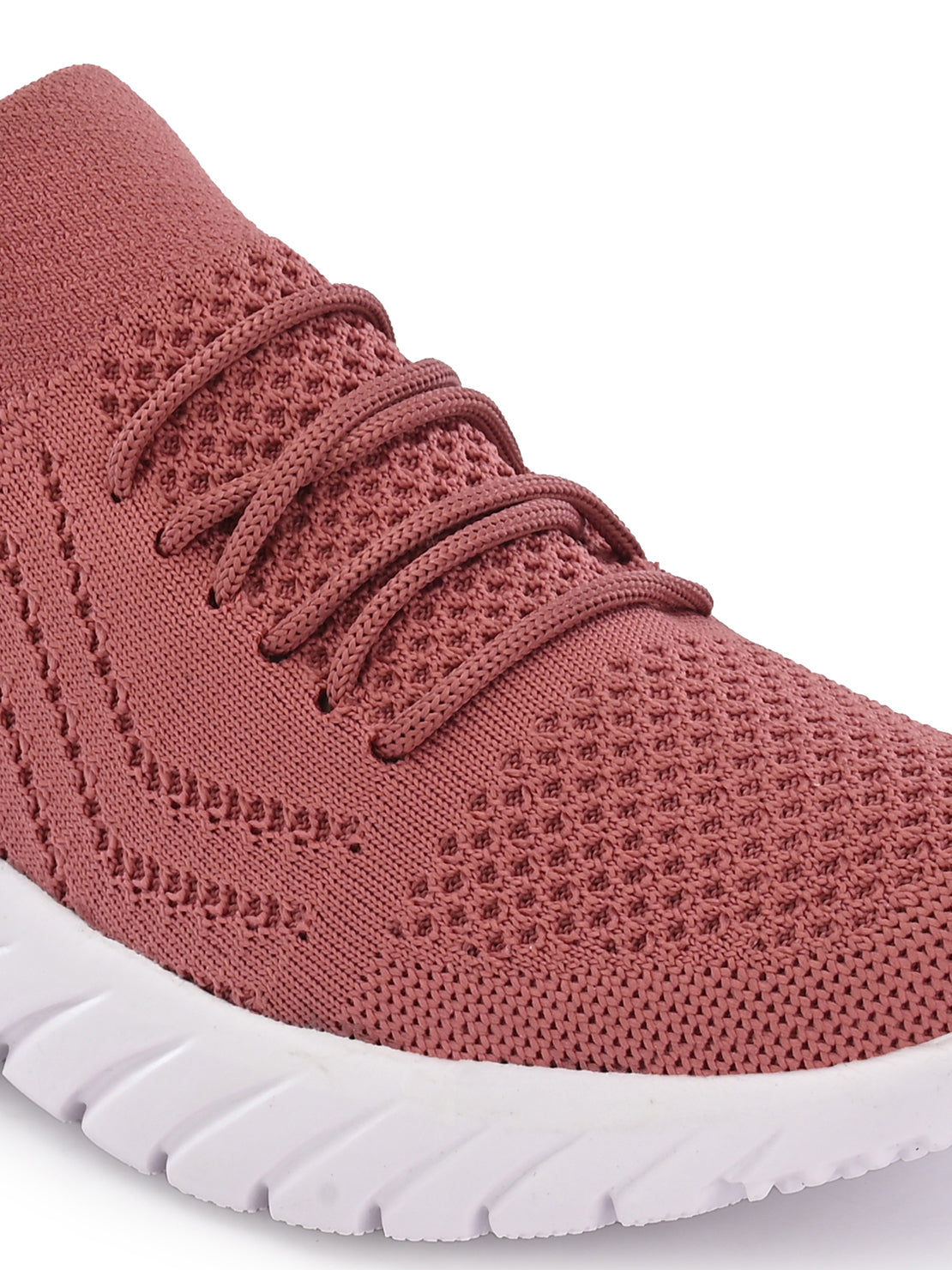 Hirolas® Women Pink Casual Running Walking Jogging Gym comfortable Athletic Lace-Up Sports_Shoes (HRLWF02PNK)