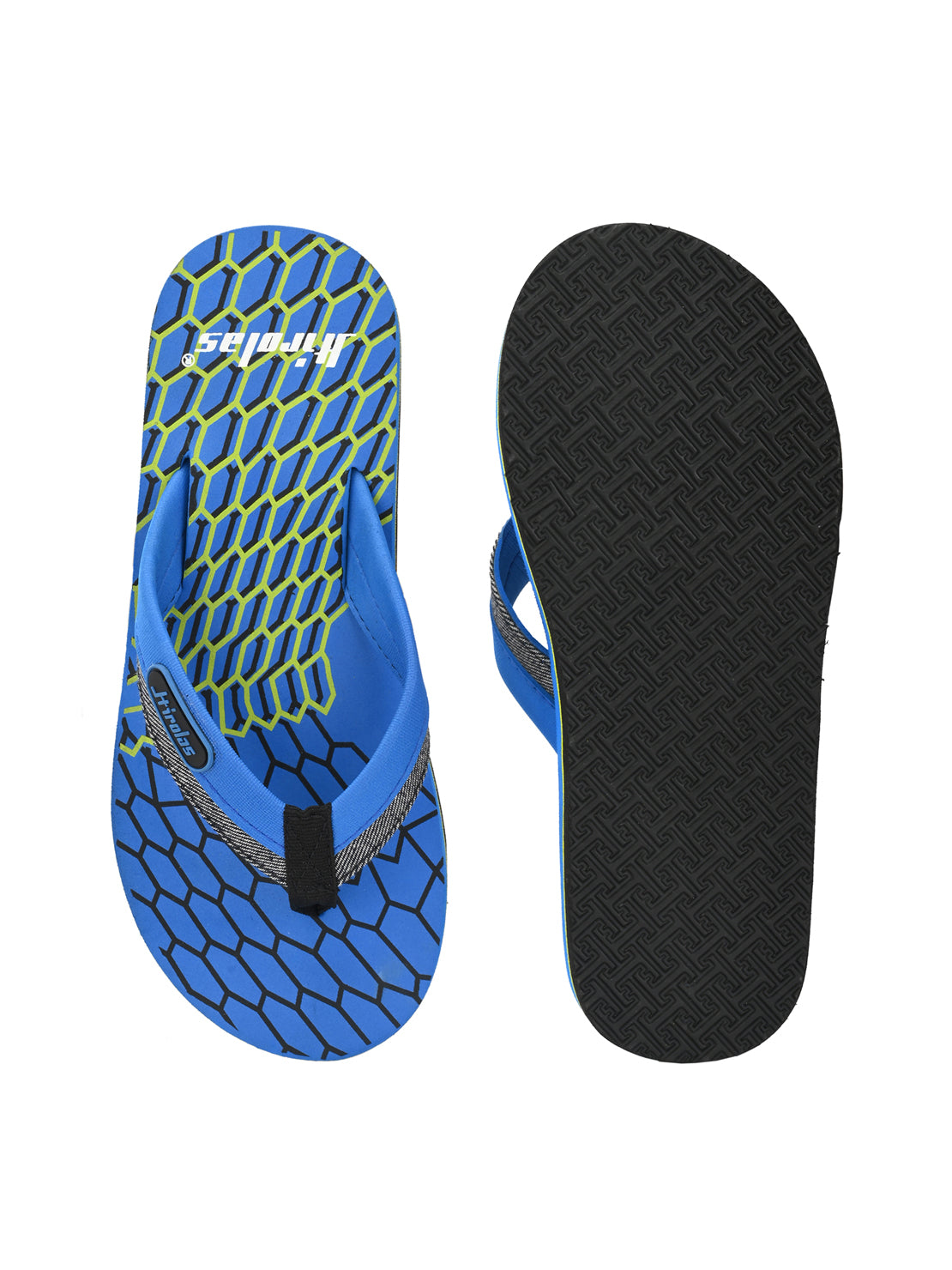 Hirolas® Men's Blue Fabrication Flip-Flops (HROFF16BLU)
