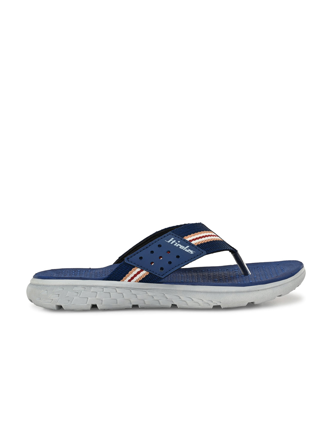 Hirolas® Men's Blue CLOUDWALK | Comfortable | Ultra-Soft | Light-Weight | Shock Absorbent | Bounce Back Technology | Water-Resistant Slippers (HROFF25BLU)