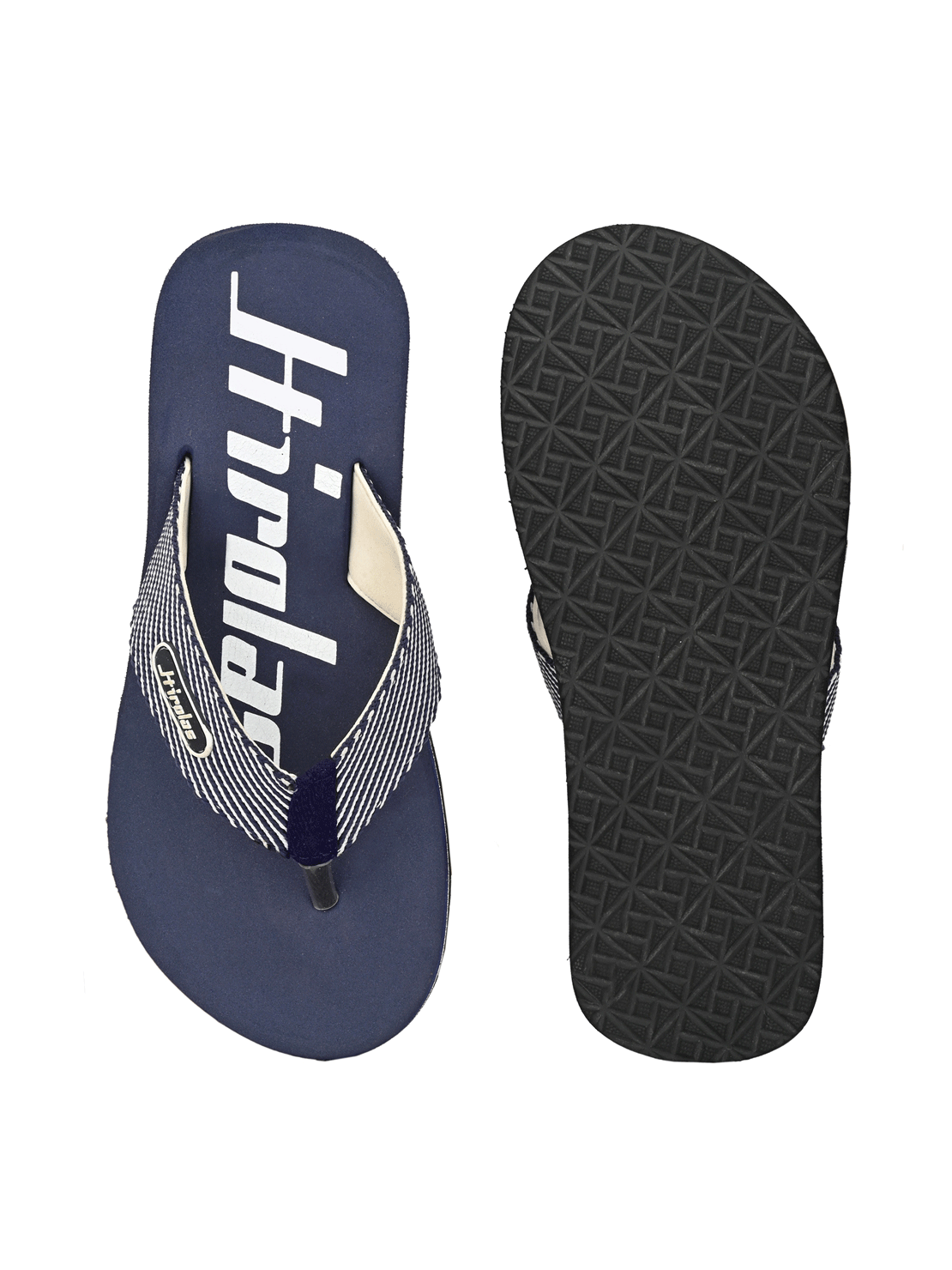 Hirolas® Men's Blue Fabrication EVA Flip-Flops (HROFF28BLU)