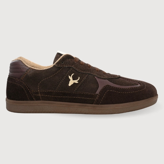 Hirolas Unisex PhoeniXX v1.0 Handmade Suede Leather Sneaker shoes for Men's & women | Retro Court Sneaker | Lifestyle Casual Comfort Shoes | Cocoa Brown |