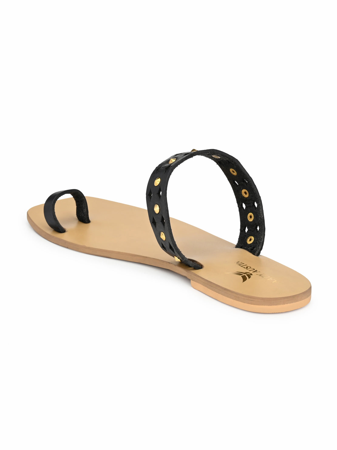 Aady Austin Women Casual Black Ring Toe Flats (AUSF19022)