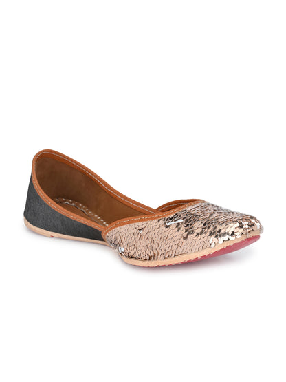 Aady Austin Women Copper Trendy Ethnic Jutti Mojris (AUSF19046)