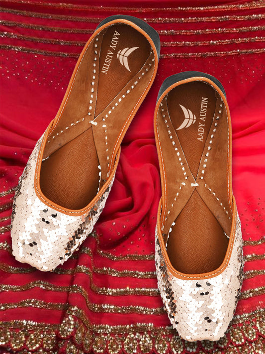 Aady Austin Women Copper Trendy Ethnic Jutti Mojris (AUSF19046)