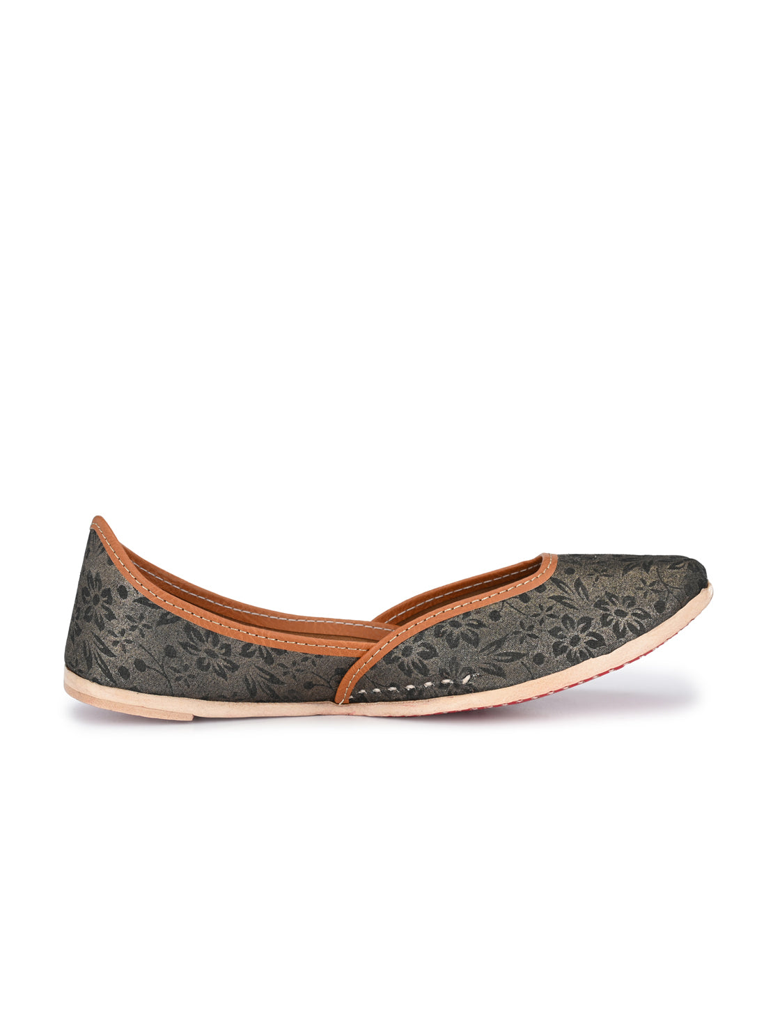 Aady Austin Women Black Trendy Ethnic Jutti Mojris (AUSF19055)