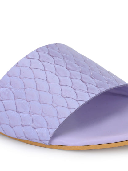 Aady Austin Women Lavender Open Toe Slider Flats (AUSF20015)