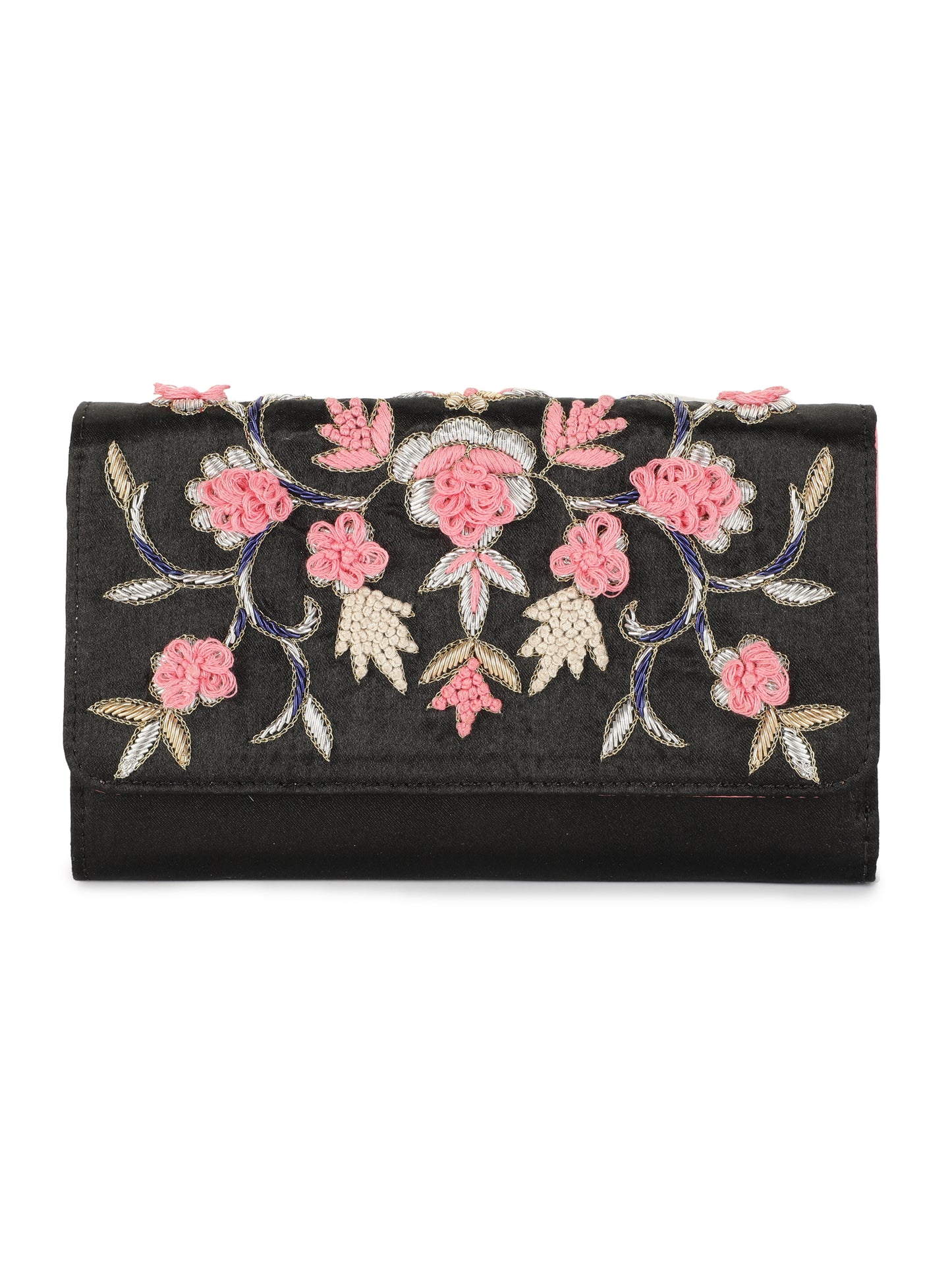 Aady Austin Women's Hand Embrodiered Party Wear long strap Clutch (AUSFC22010)
