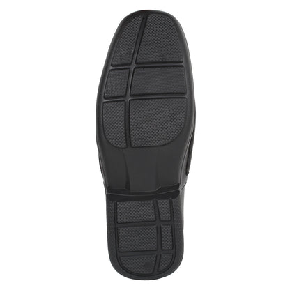 Guava Men's Black Moccasin Slip On Dress Formal Shoes (GV15JA312)