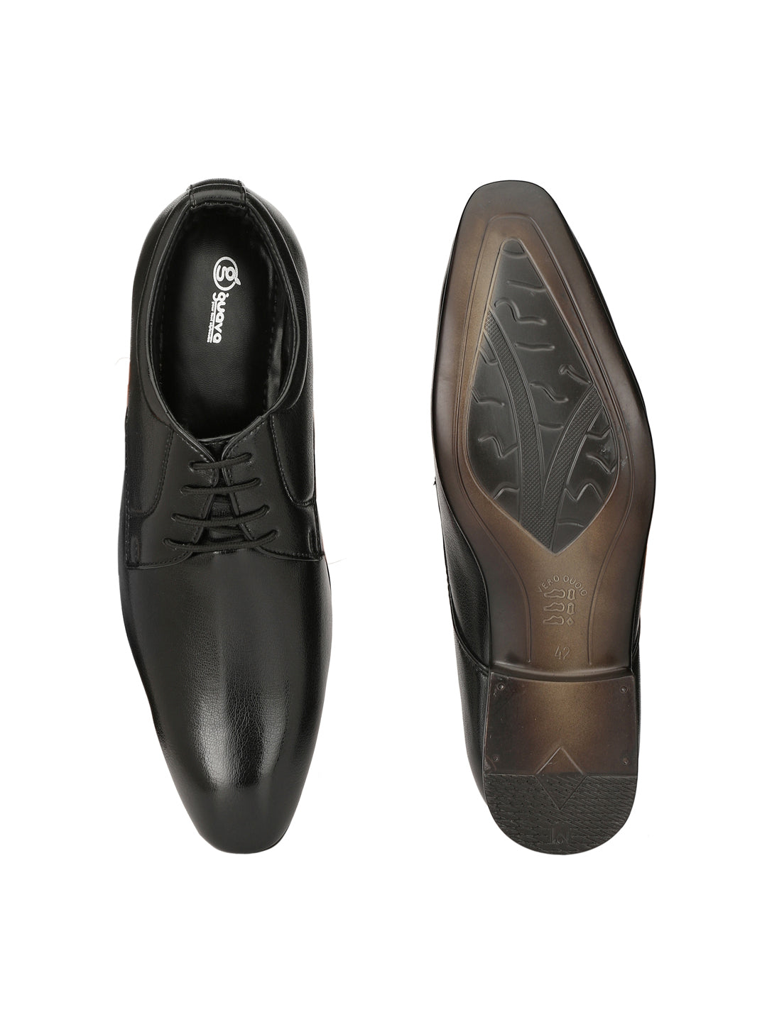 Guava Men's Black Elegant Lace Up Formal Shoes (GV15JA418)