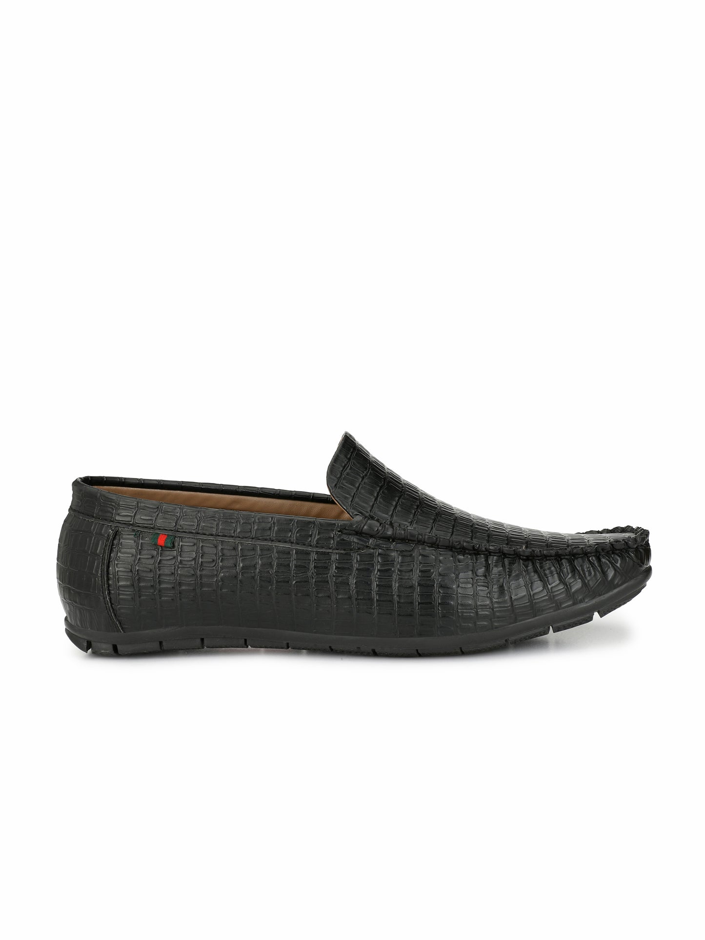 Guava Men's Stylish Black Casual Slip On Driving Loafers (GV15JA450)