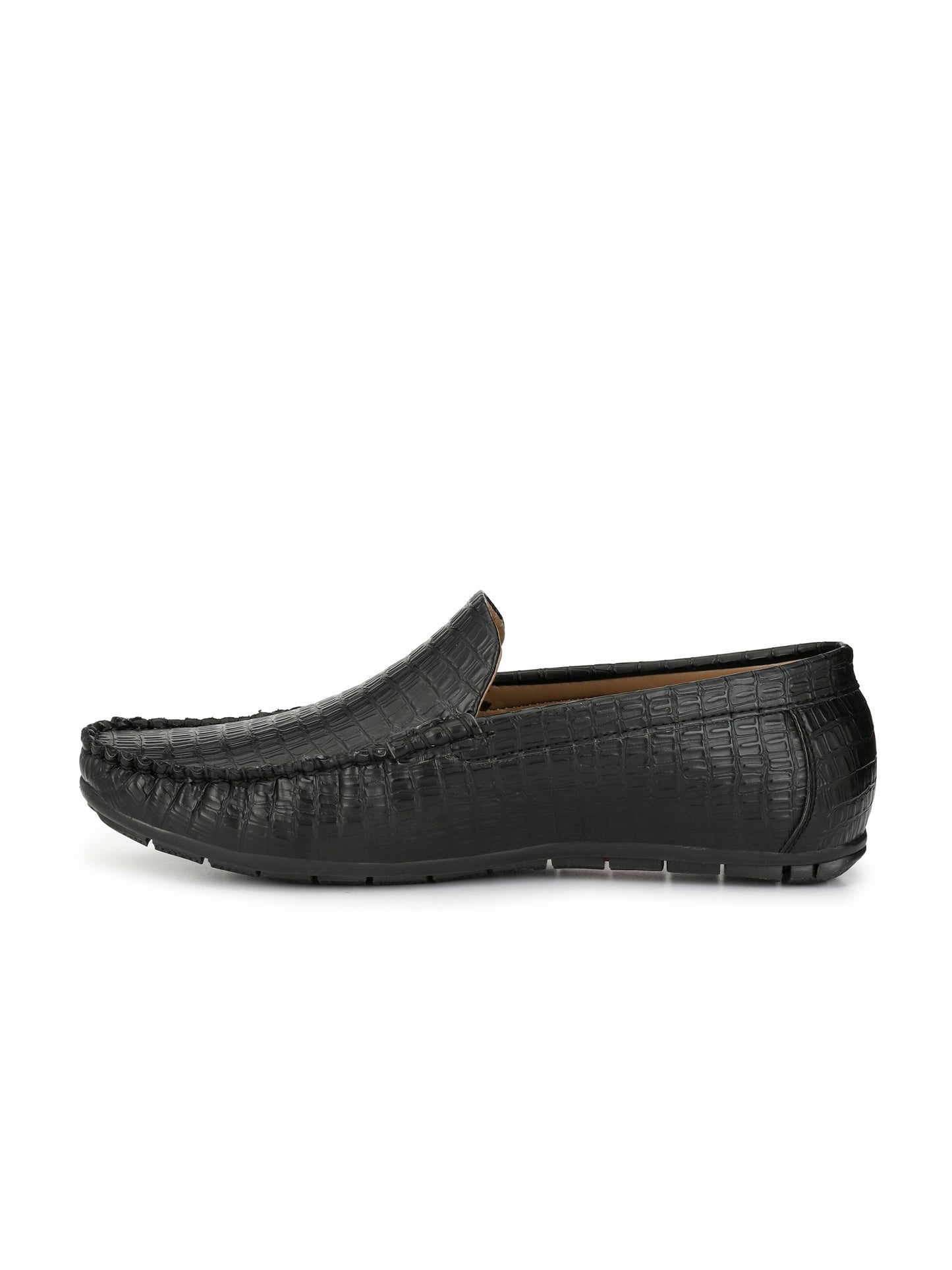 Guava Men's Stylish Black Casual Slip On Driving Loafers (GV15JA450)