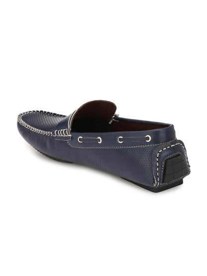 Guava Men's Blue Casual Buckle Slip On Driving Loafers (GV15JA501)