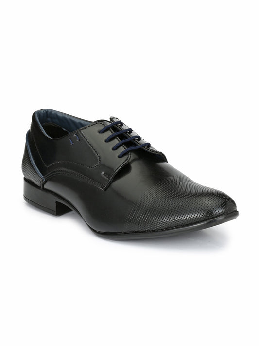 Guava Men's Black Derby Lace Up Formal Shoes (GV15JA525)
