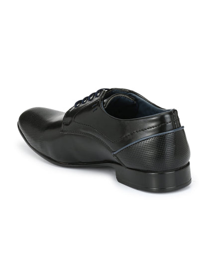 Guava Men's Black Derby Lace Up Formal Shoes (GV15JA525)