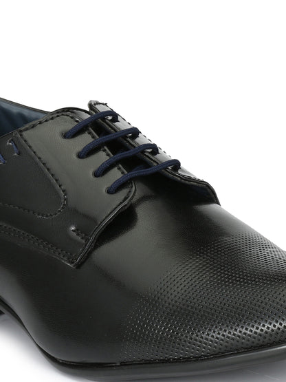 Guava Men's Black Derby Lace Up Formal Shoes (GV15JA525)